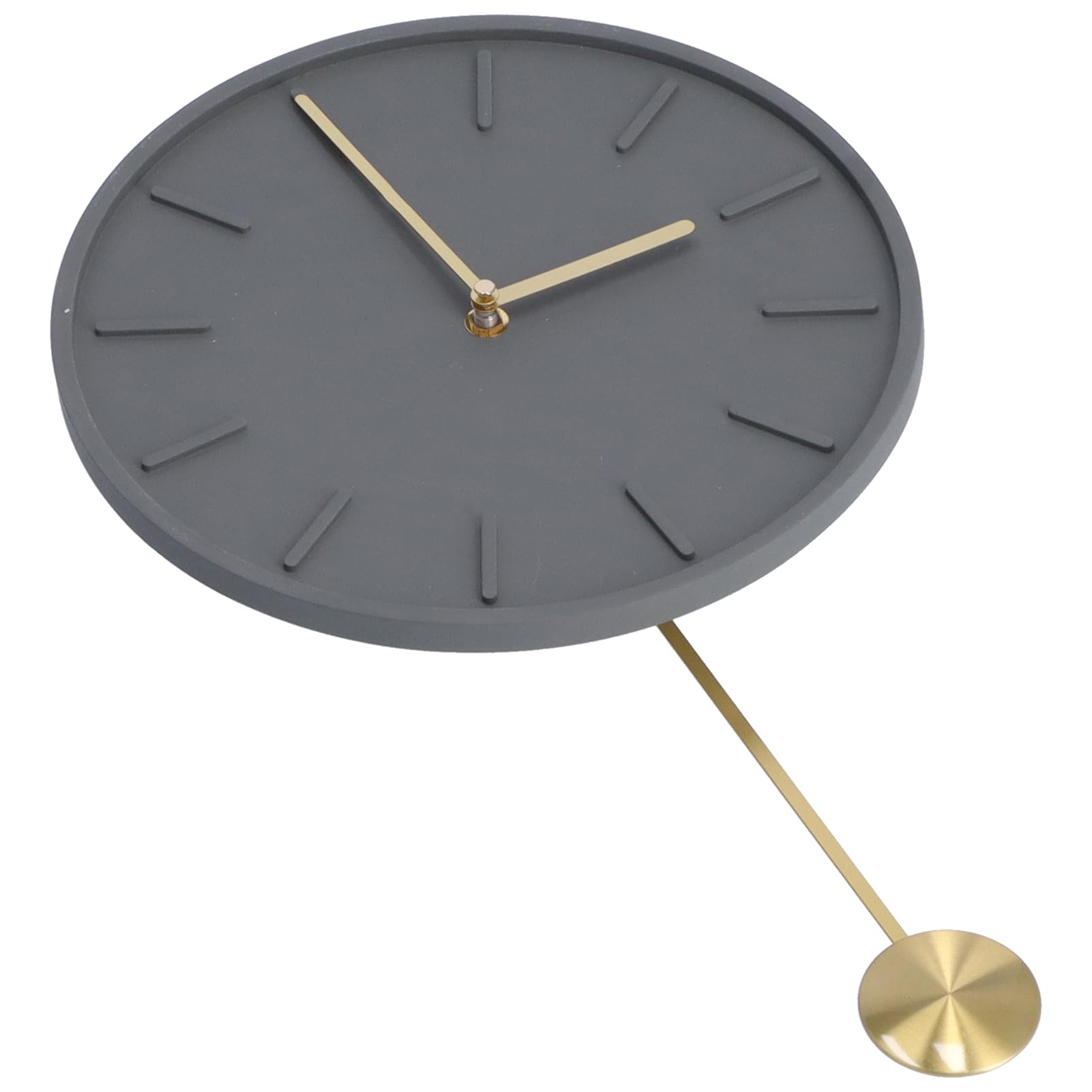 Reloj de Pared de Diseño Moderno con Péndulo Grande para el Hogar, Cafetería, Bar, Cemento, 27,5 Cm