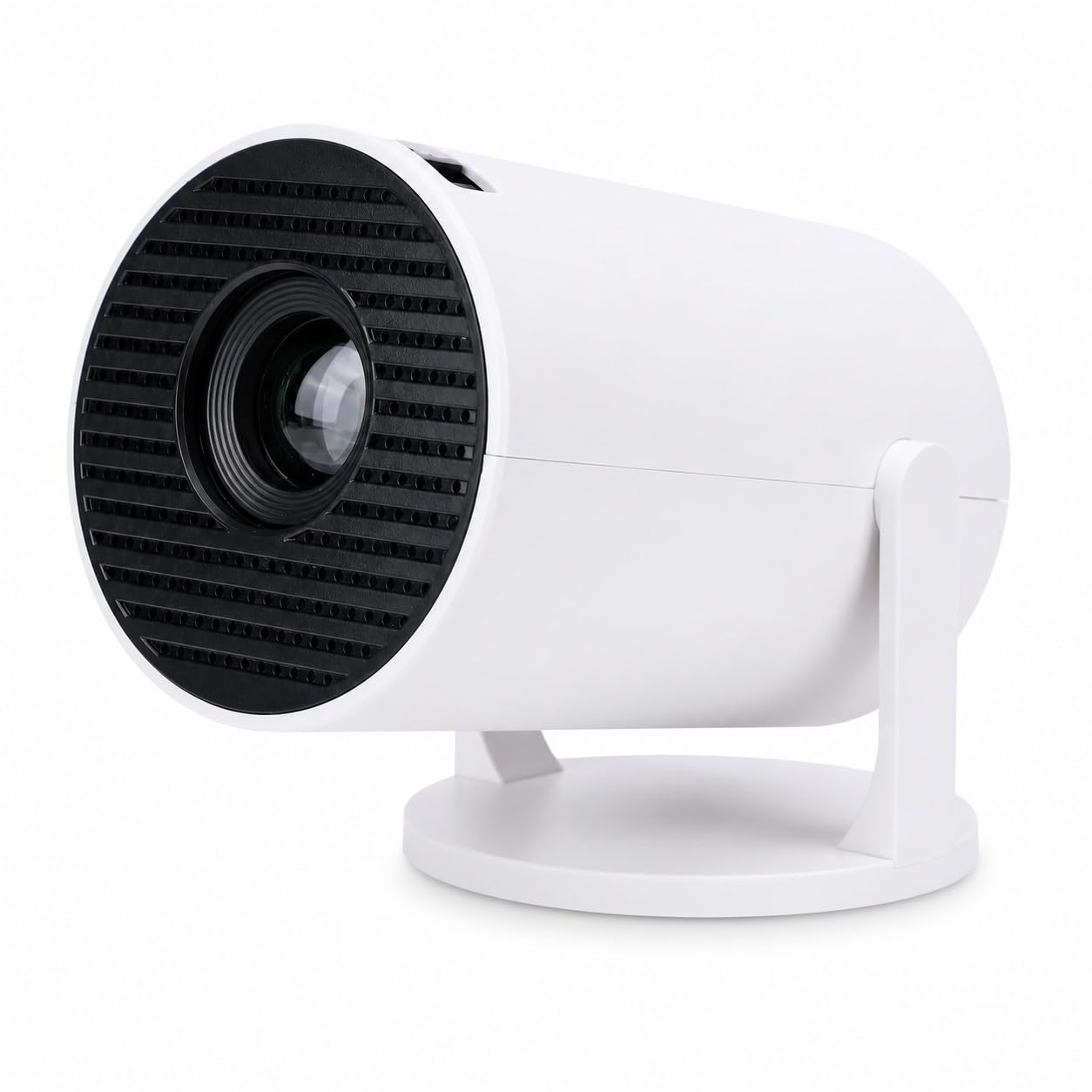 Vidéoprojecteur WiFi Mini Projecteur Vidéo Portable Rotation 240° avec Haut-Parleur Intégré Correction Trapézoïdale Électronique Silencieux 25dB pour Home Cinéma