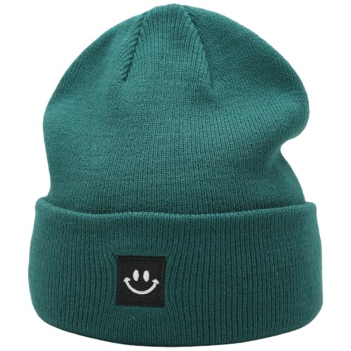Image of 55cube Unisex Winter Beanie Hats Warm Thick Knit Cuffed Skullcaps