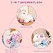 Imagen de SQEQE Lindos peluches de unicornio con 4 peluches de unicornio para bebés en su vientre