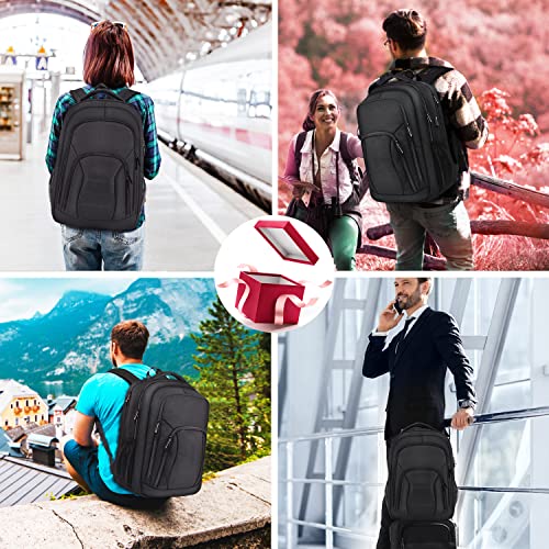 Large Travel Backpack, Tsa Friendly 17 Inch Laptop Backpack For Men Women Water Resistant Business Carry On Backpack Durable Work Backpack With Usb Charging Port, Anti Theft Computer Bag, Black #TOP6