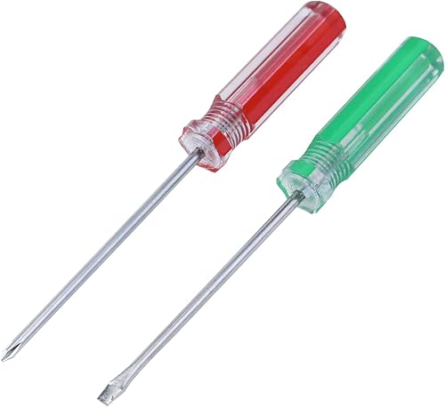 Miniatura 5 de Antrader Juego de 2 destornilladores magnéticos, Phillips magnéticos de 0.197 in y puntas de cabeza plana con eje de acero de 3 pulgadas para