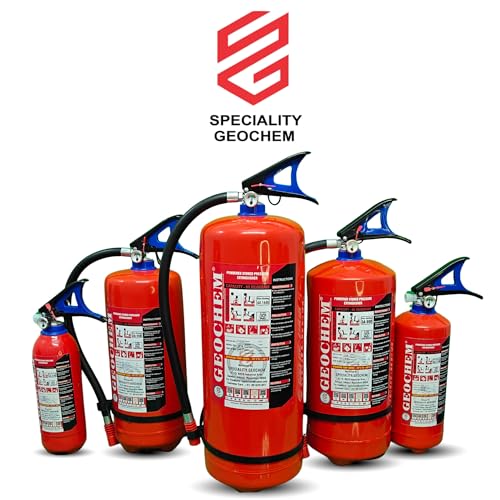 Image of ABC Multipurpose Dry Powder Fire Extinguisher - ISI Certified, Portable & Easy to Use - for Home, Office, Car, Shop, Kitchen - Fire Safety Equipment (4kg)