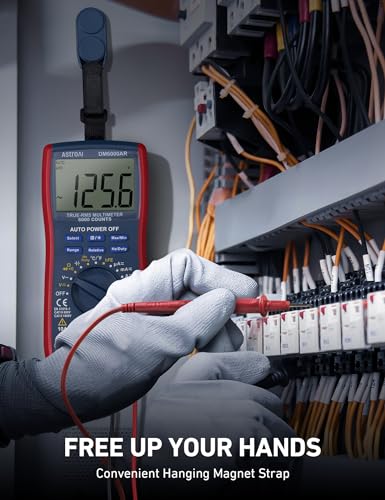 AstroAI Digital Multimeter and Analyzer TRMS 6000 Counts Volt Meter Ohmmeter Auto-Ranging Tester; Accurately Measures Voltage Current Resistance Diodes Continuity Duty-Cycle Capacitance Temperature - Image 7