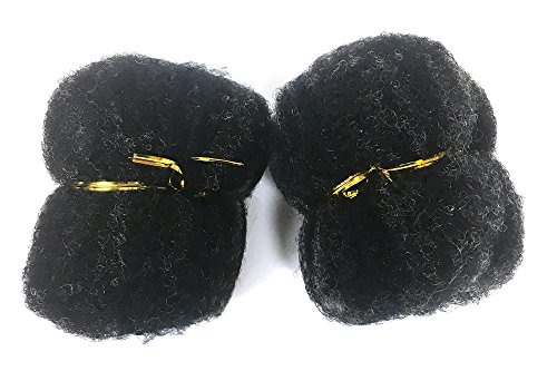 18" Capilli Tight Afro Kinky Human Hair -2 piece bundle (1oz each) (20% gray)