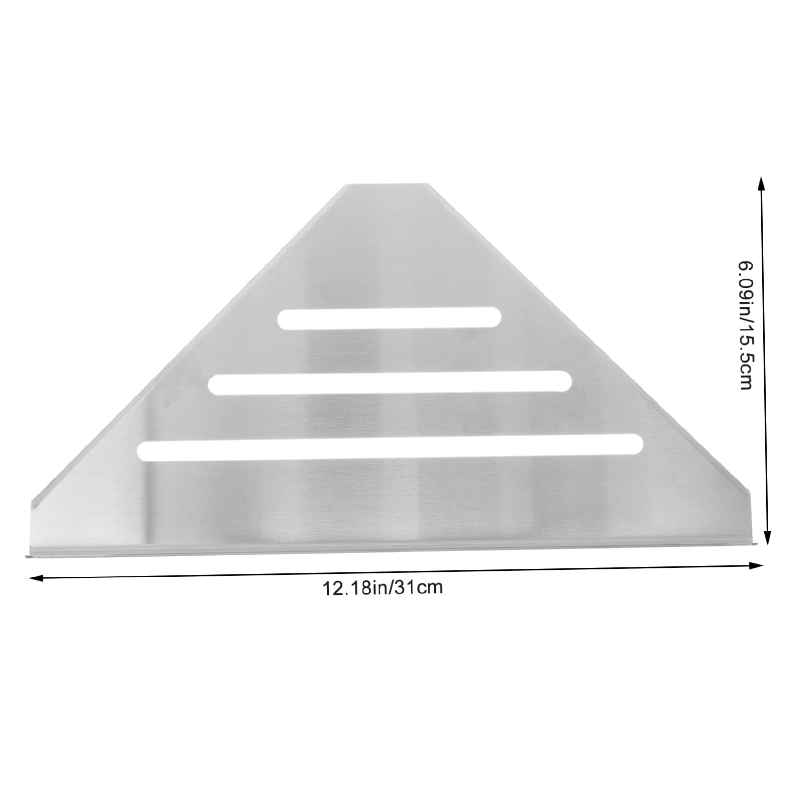 Alipis Estante De Ducha De Esquina 304 Acero Inoxidable Antióxido Resistente Estantería Montada Pared Para Baño y Cocina Almacenamiento Colgante Sin Taladro