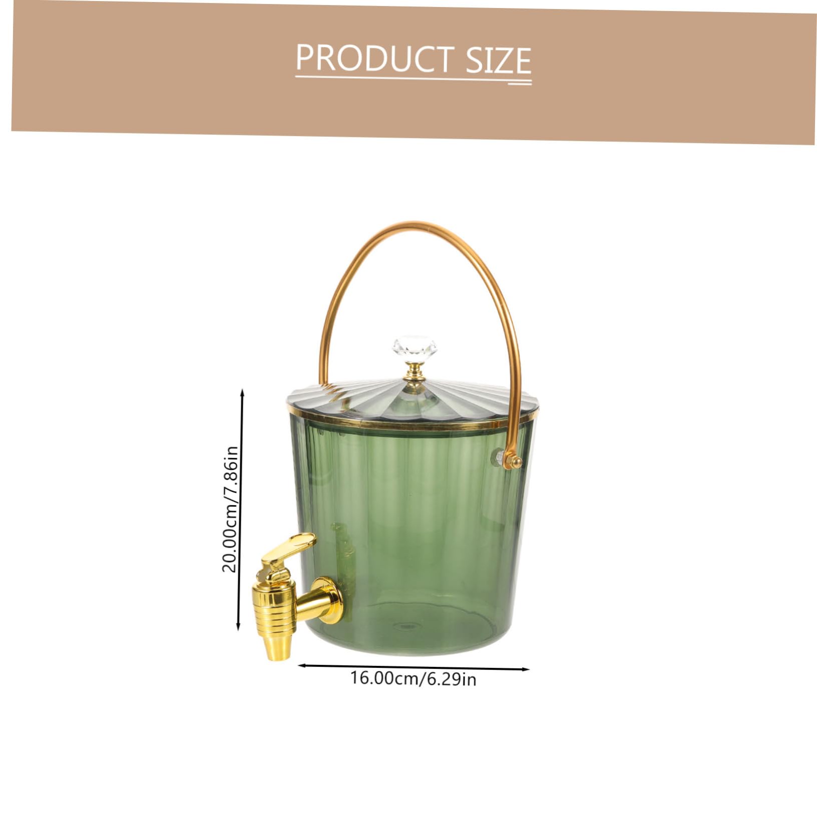 JECOMPRIS Beverage Dispenser with Spigot Drink Jug for Parties and Events Cold Water Container for Home Easy Pouring Cocktail Dispenser for Drinks