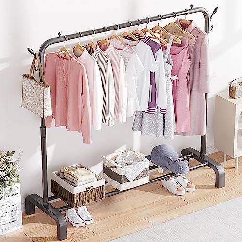 image for WODENY Clothes Rail Metal Garment Rack Freestanding Hanger Display Sta