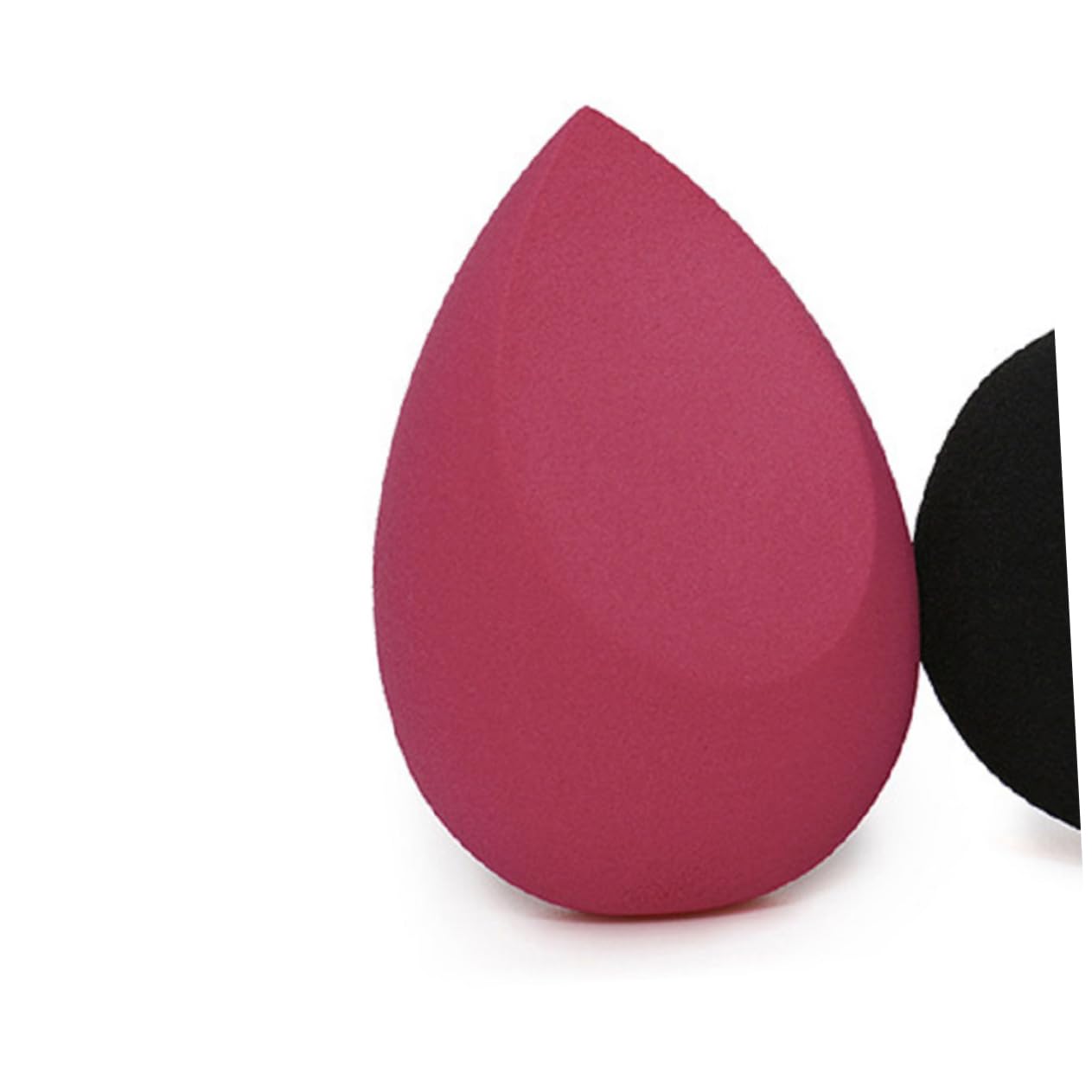 DOITOOL 2stücke Teiliges Herzförmiges Flocking Makeup-schwammset Für Trockene Und Nasse Anwendung Dual-purpose Beauty-eggs Schwarz Für Gleichmäßige Foundation-verblendung