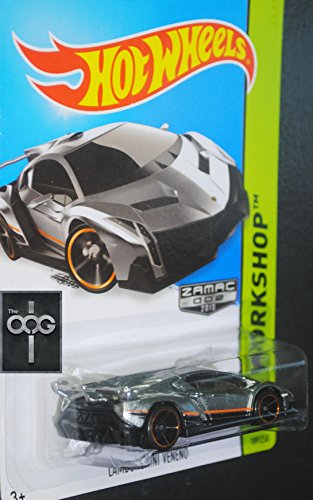 Hot Wheels Lamborghini Veneno 2015 ZAMAC 189/250 miniatura 3