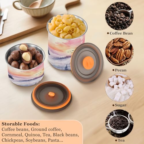 ATTX lata de café de acero inoxidable 30oz con tapa hermética miniatura 5