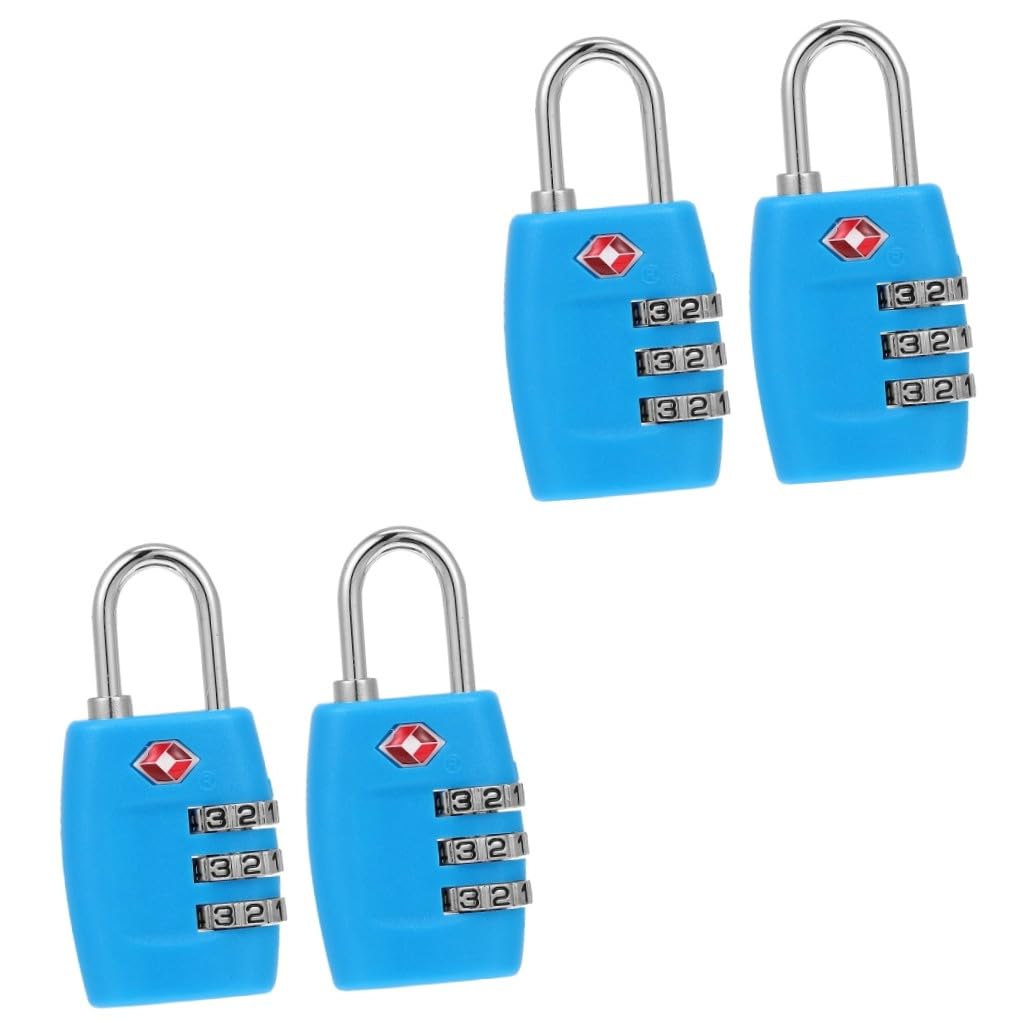 SOIMISS 4piezas Cerraduras De Equipaje De Metal Combinaciones De Dígitos Aprobadas Por Tsa Para y Ligeras Para Maletas y Armarios