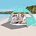 Venustas Beach Tent Sun Shelter for 3/4-5/6-7/8-10 Person, UPF 50+ UV Protection Beach Canopy, Lightweight and Easy Setup Cabana, Portable Beach Shade Tent