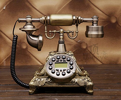 Téléphone ancien créatif européen blanc au design rétro haut de gamme