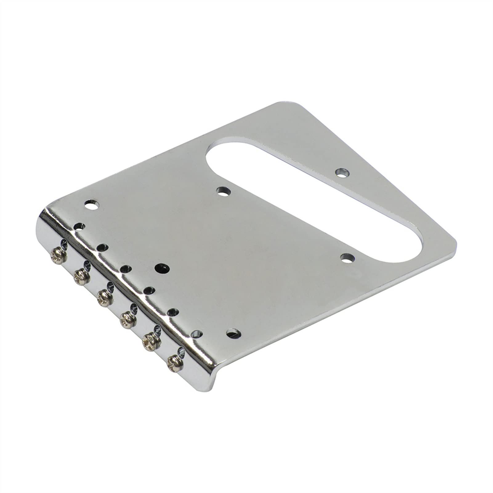 Parti di ricambio chitarra Set Di Chrome Guitar Bridge 6 Selle E Piastra Di Controllo Caricata Per Tl. Parti Della Chitarra