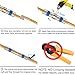 Sopoby 180 PCS Solder Seal Wire Connectors Heat Shrink Butt Connectors Electrical Waterproof Automotive Terminals (60 Red 60 Blue 45 White 15 Yellow)