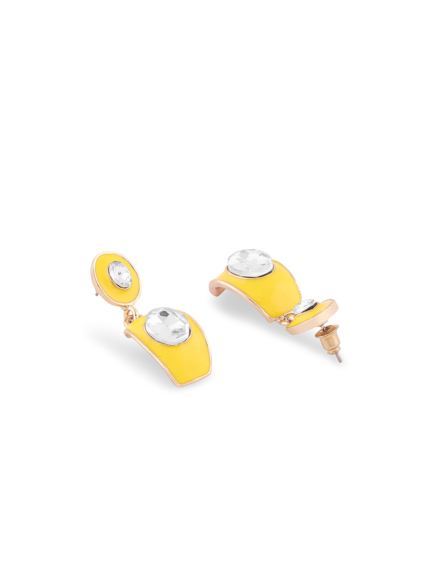Enamel Contemporary Drop Earring For Women