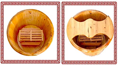 Masajeador de pies de madera BABYCE con tapa y masajeadora miniatura 3