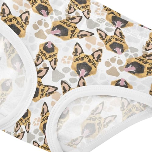 Girls' Underwear German Shepherd Dog Cotton Stretch Comfort Toddler Panties4