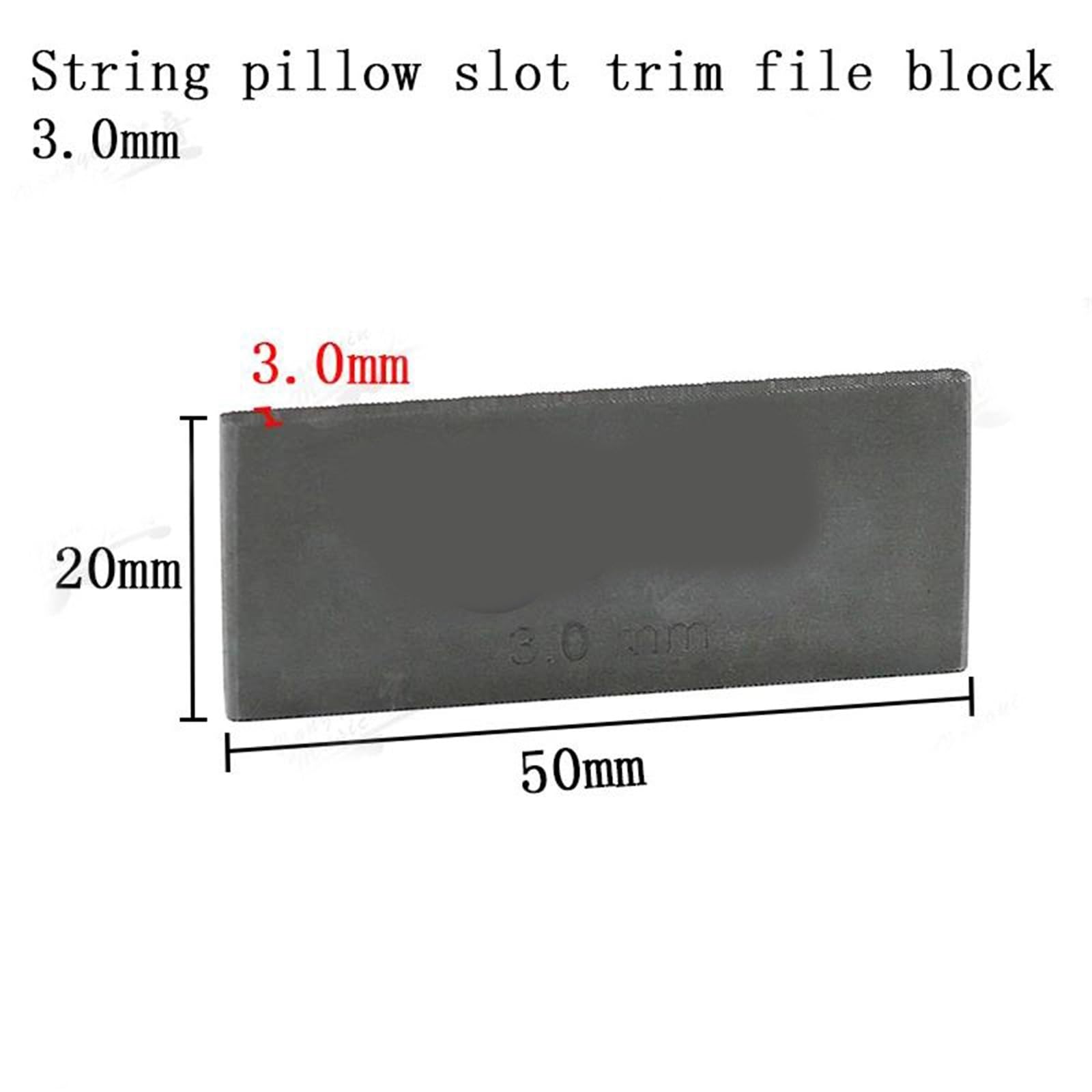 Strumento Per Liuteria Con Slot Per Sella Per Ponte Per Chitarra Da 3.0 Mm/blocco Di Levigatura Per Costruzione E Riparazione Kit Attrezzi Liutaio
