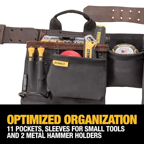 DEWALT Leather Tool Belt 11-Pocket