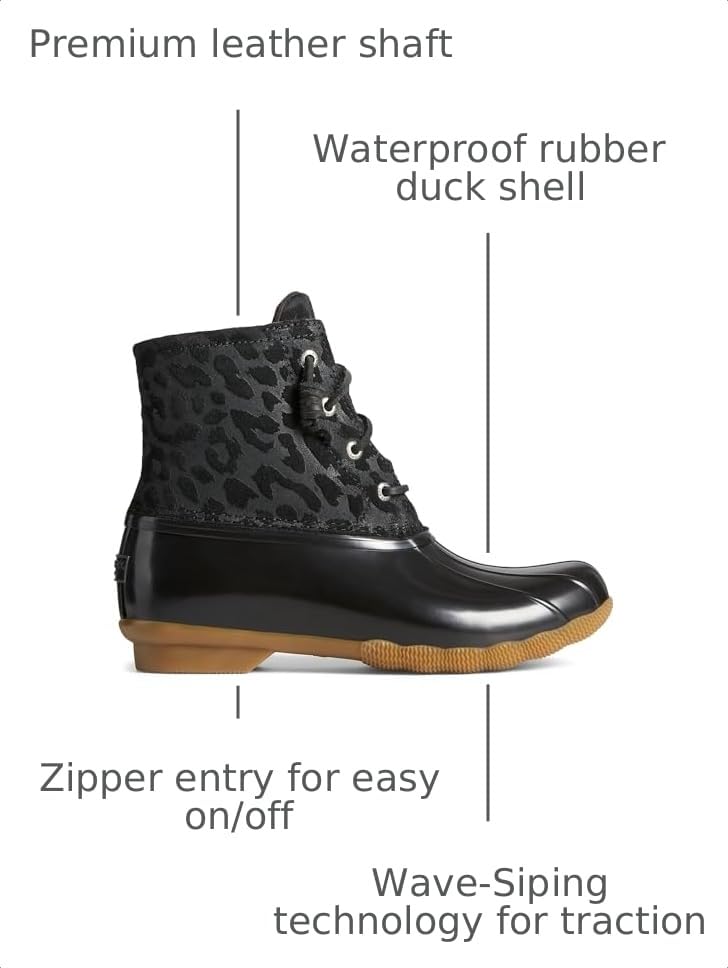 Image of Sperry Women's Saltwater Cheetah Duck Boot