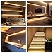 Meewata COB LED Strip Light, TV LED Backlight, 3.28ft USB Flexible, Cuttable, Dimmable with Tape Strip Lights Great for Cabinets, Closet, Bedroom, Kitchen, Shelves etc Warm White