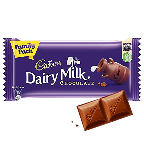 Image of Cadbury Dairy Milk Chocolate Bar Family Pack, 130 grams