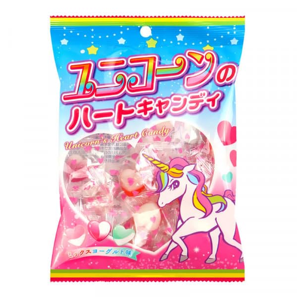 Amazon | ユニコーンのハートキャンディ 70g×10個 | キッコー製菓