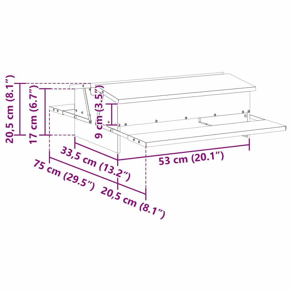 Hühnertretfeeder Schwarz aus kaltgewalztem Stahl 75 x 53 x 20,5 cm Futterspender mit automatischer Dosierung wetterfest für Innen- und Außenbereich effiziente Futterverteilung