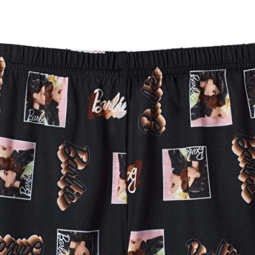 Barbie Girls Pajama Pants and Sleep Shirt Sets for Kids 4 Piece Sleepwear Set for Girls (as1, numeric, numeric_6, regular, Light Pink-black) - image 3
