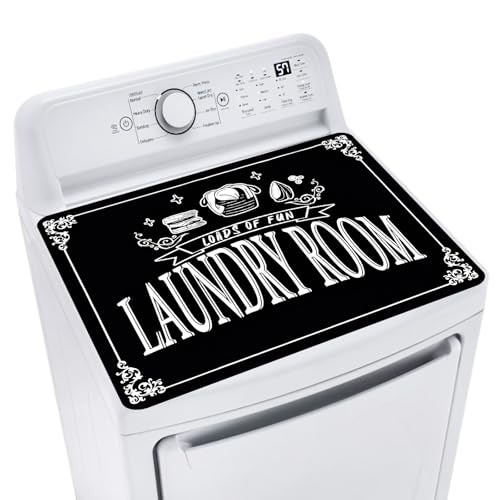 1 PCS Washer Dryer Topper 26 x 18 Washer and Dryer Covers for The Top Protective Silicone Rubber Mat Non Slip Quick Drying Washer Dryer Cover for Home Kitchen Laundry Room