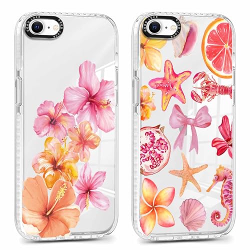 ✿【Materiale TPU morbido ma robusto】la graziosa custodia per telefono con fiori estetici è realizzata in morbido materiale TPU, fornendo una protezione efficace al telefono, durevole e antigraffio.