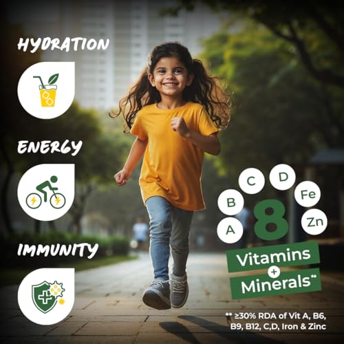 Image of Good Monk Fruit Drink Mix (Natural Pineapple Powder), 50% Less Sugar with 8 Vitamins & Minerals (Vitamin B12, C, D, Iron & more) | Tasty & Healthy Drink Mix for Hydration, Energy, Immunity, 10 Serves