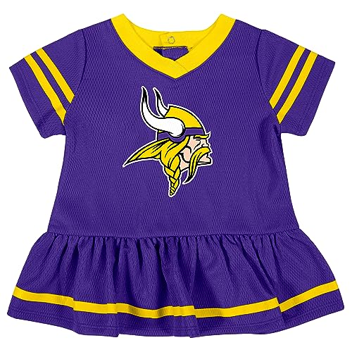 Image of Gerber NFL Baby Girls Jersey Dress and Diaper Cover