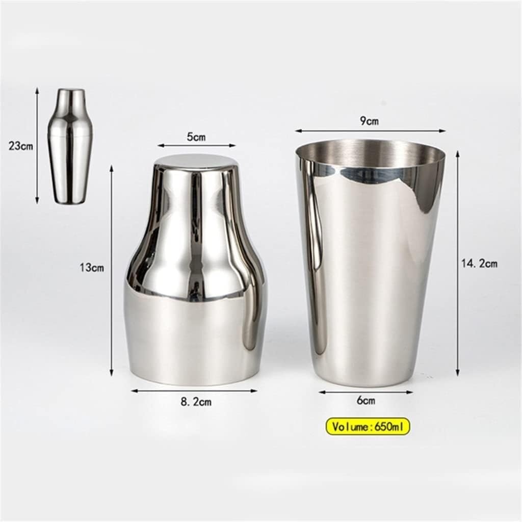Cocktail Zubehör Set Cocktail-Shaker aus Edelstahl, zweiteilig, für Bar, Wein, Getränke, Mixer, Bar, Party, Barkeeper-Werkzeug Für Barzubehör Werkzeug(Gold)