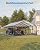 GarveeLife 20'X30'x12' Metal Carport for Multiple Vehicles, Heavy Duty Steel Car Ports, Vertical Roof Design, for All-Weather, for Full-Size Pickup Trucks, Boats, and Tractors