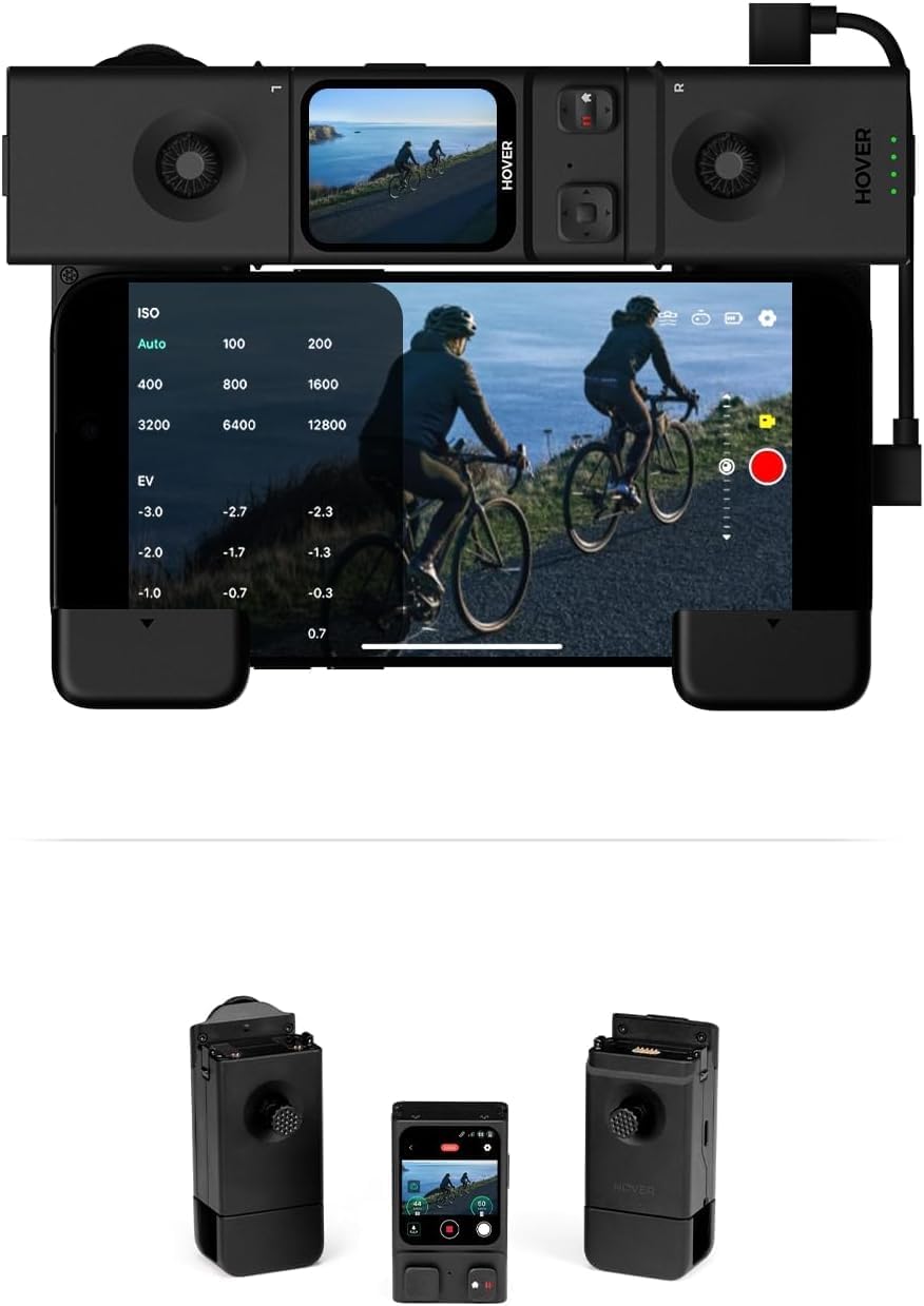 HOVERAir Beacon & Joystick Set – Lightweight Motion Controller with Real-Time Display and Safe Flight Features for Cycling, Travel, and Outdoor Filming