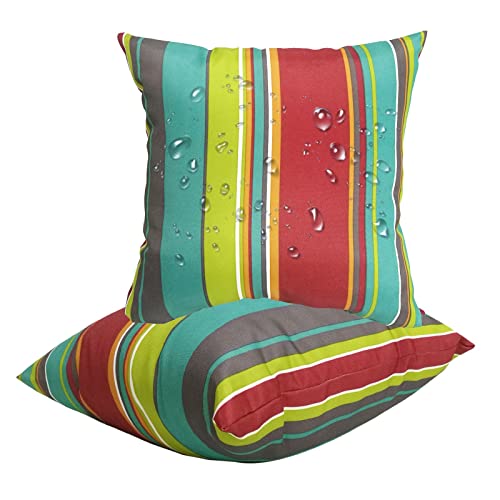 Outdoor Kissenbezug 40x80cm 2er Set - Wetterfeste Kissenhüllen Mit Verstecktem Reißverschluss