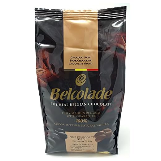 Belcolade Ecuador 71% pepitas de Chocolate Negro Extra Amagro 1kg