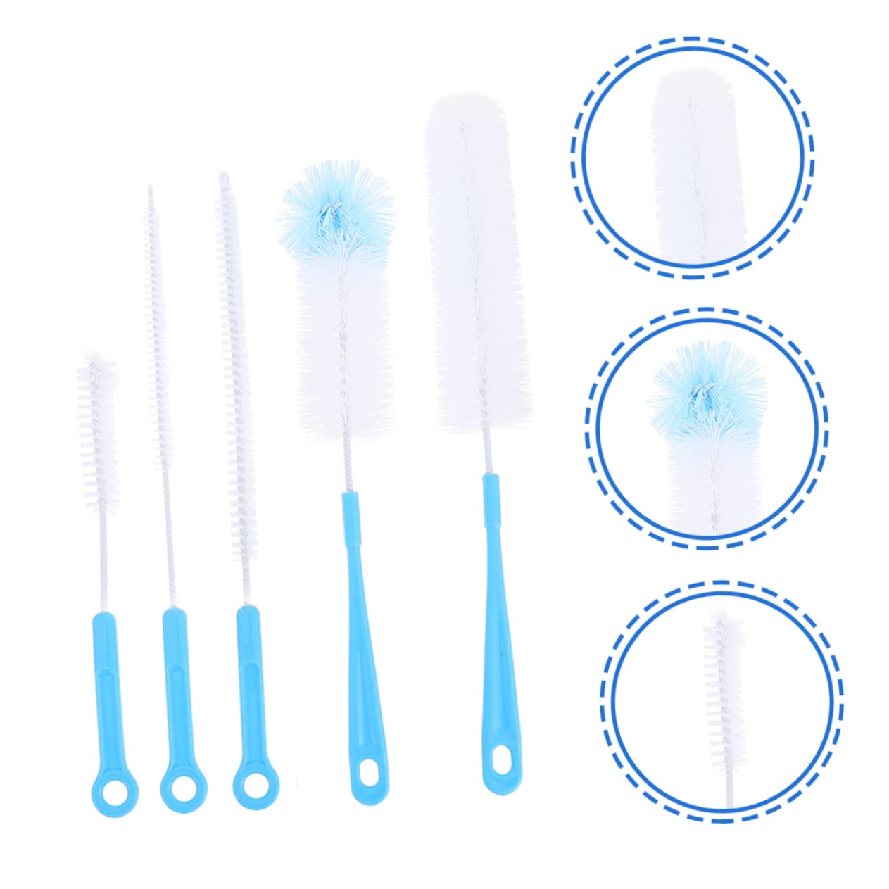 Healeved 3 Set Di Spazzole Per La Pulizia Dei Biberon Set Di Spazzole Per La Pulizia Dei Biberon Con Cannuccia Setole Flessibili 5 Pezzi*3