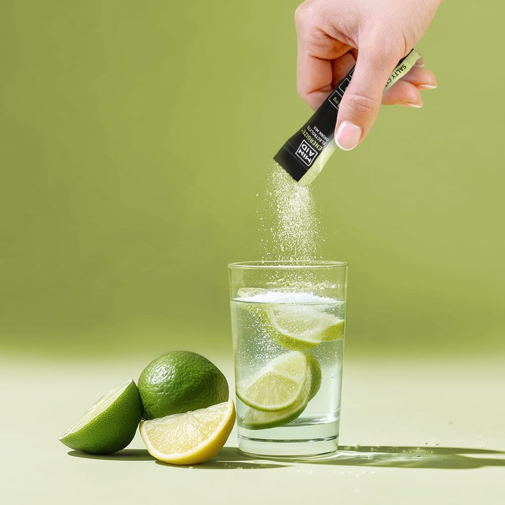 Electrolyte Drink Mix - Salty Citrus - Elektrolytpulver mit Natrium, Kalium & Magnesium - Für Energie, Fokus & Regeneration Ohne Zucker, vegan & glutenfrei - 30 Sticks
