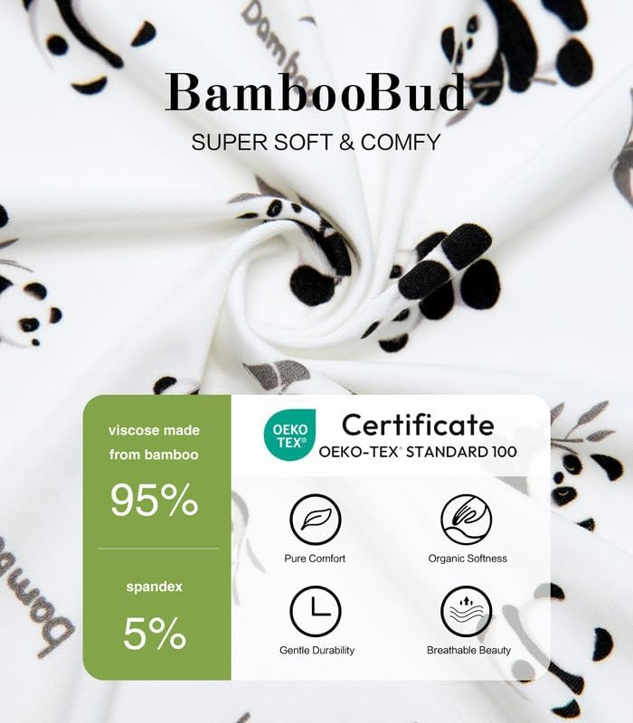Image of Baby Wearable Blanket Sleeveless Unisex Sleeping Bag Swaddle Boy Girl Sleep Sack Viscose from Bamboo, Panda, 3-6Months
