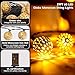 Moroccan String Lights Plug-in 60 LED 29ft Indoor Outdoor Waterproof 8 Modes Diwali Lights with Timer & Remote Control, Decorative Globe for Bedroom Christmas, Warm White