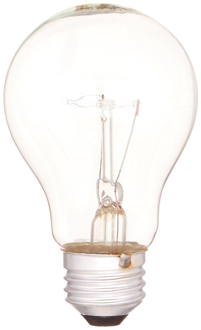 ) 2 Pk - SUNLITE 60w 120v A-Shape Rough Service Clear light bulb