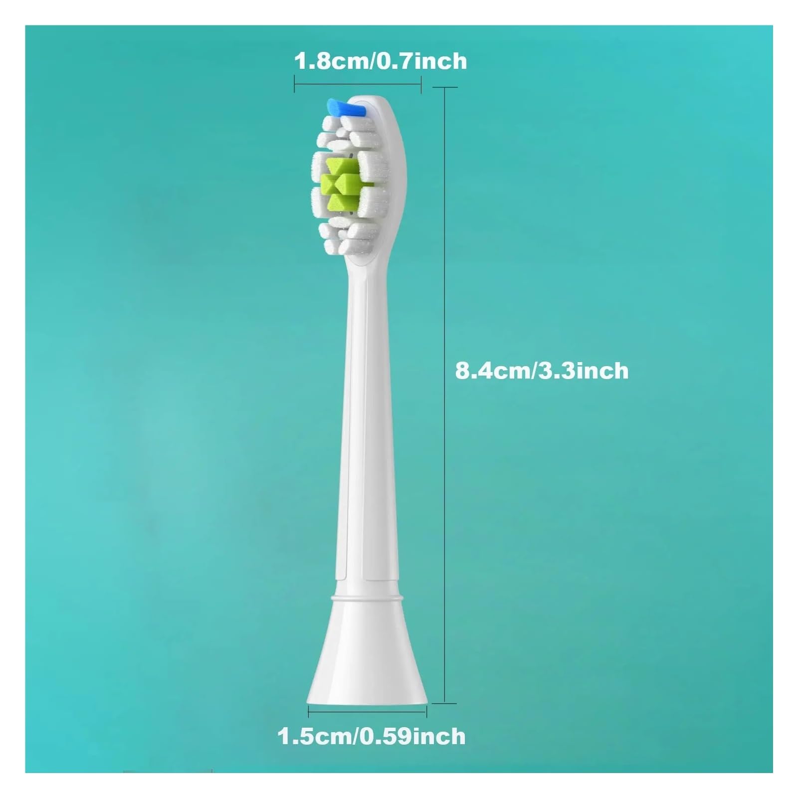 Cabezales De Repuesto For Cepillo De Dientes De 5 A 20 Piezas, Compatibles Con Cabezal De Cepillo Eléctrico 1100 2100 4100 4300 5100 5300 6100, Paquete Independiente(10White 10Black)