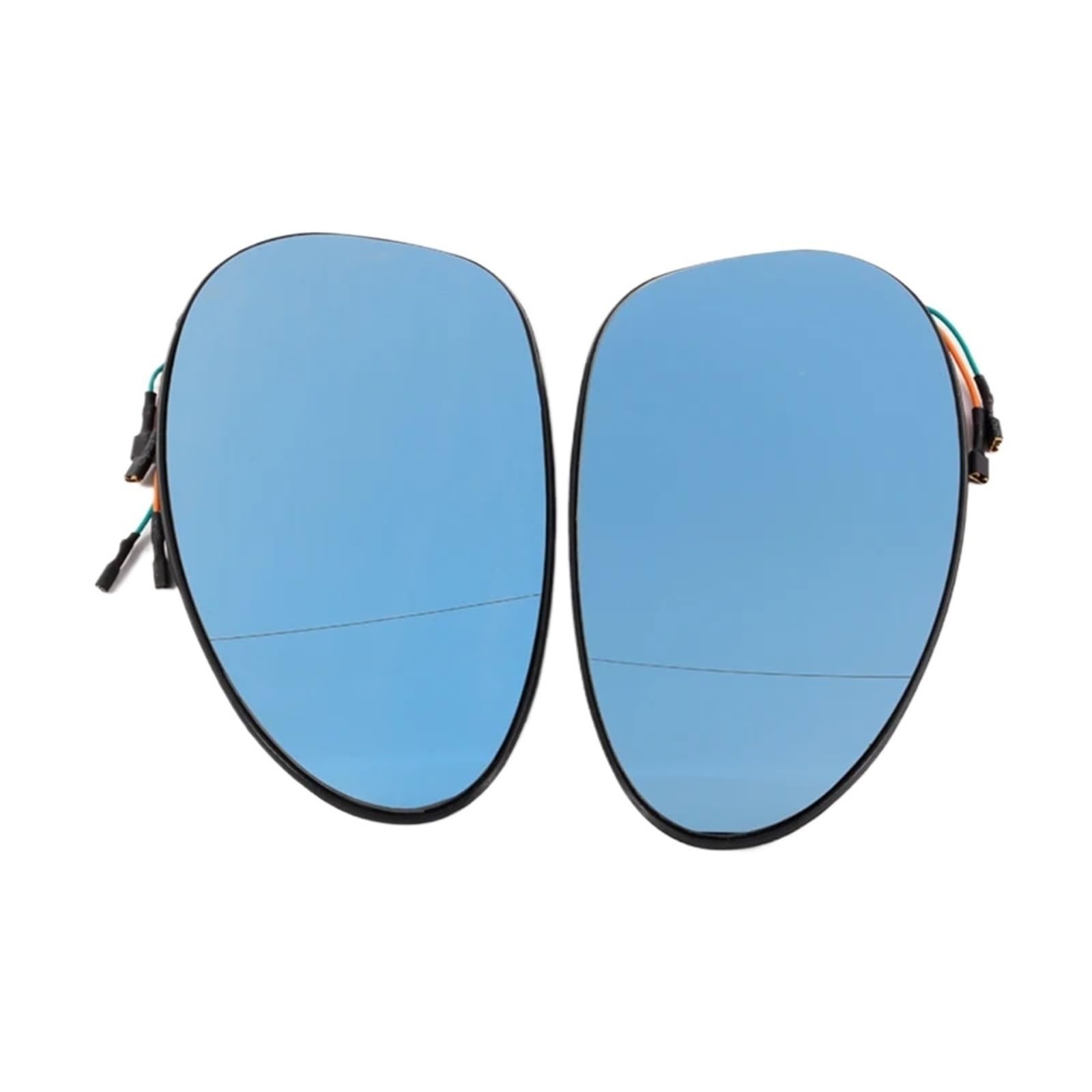 Vetro specchietto laterale automatico per BMW per E46 2004-2009 Per E87 E88 2004-2008 Vetro specchietto blu riscaldato grandangolare 4 pin per auto Vetro Retrovisore