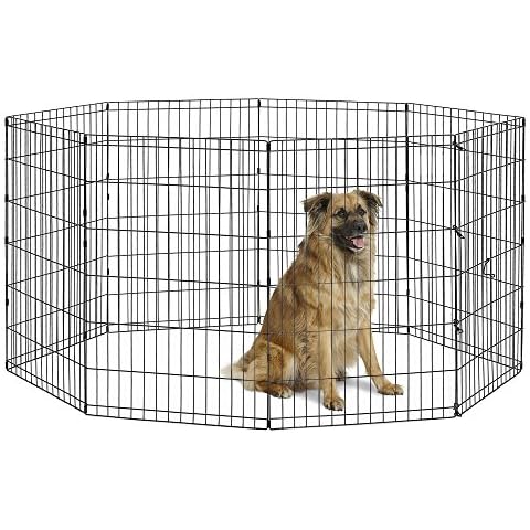 New World Pet Products B554-36 Foldable Exercise Pet Playpen, Black, Intermediate/24 x 36" Cover