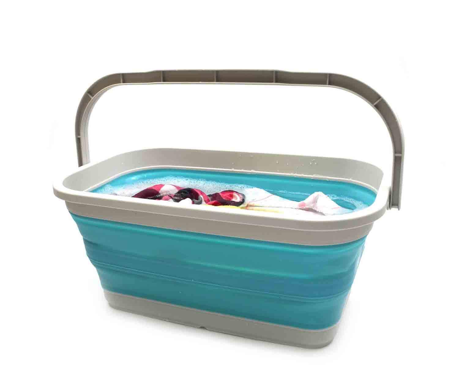 Secchio Pieghevole 11,6 Litri | Grigio | Per Pulizia E Autolavaggio - Foto 9