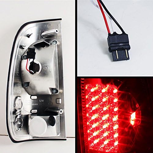 AKKON - For Ford F250/F350/F450/F550 Superduty Smoke LED Headlights Replacement + LED Smoked Tail Lights Brake Lamps Combo